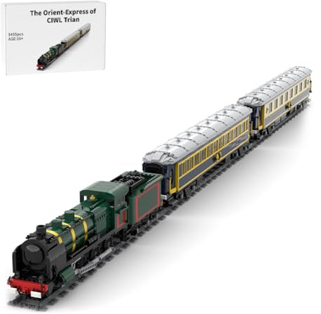 Generisch CIWL Orient-Express Modellbausatz - 3455-teiliges, statisches Luxuszug-Modell aus Europa für Dampflok-Liebhaber, entworfen von Gabriele