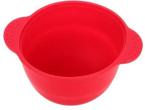 Rote Silikon Wachsschmelzschale 300ml, Faltbarer Einsatz | Wiederverwendbar, Antihaftbeschichtet, für Haarentfernung, Passend für Salon und Zuhause