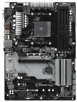 desktop motherboard Fit For ASRock B450 Motherboard PRO4 Supports Ryzen 5600G 5700 5800X 1600 4300 3000 320GE CPU AM4 DDR4 128G ATX