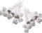 JZK 20pcs GU5.3 / MR16 Keramik Quarz Lampe Halter Buchse Licht Tasse Silikon Kabel für Halogenlampen, LED-Leuchten, weiß