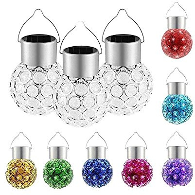 Fellibay Solar Garden Lights Colour Changing Light Bulb Solar Light Bulbs (3 Pack)