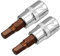 sourcing map 2 Stück Schraubendreher 1/4 Antrieb x H5 (5mm) Sechskant Bit Einsatz, S2 Stahl Bits, CR-V Einsätze 1.5 Länge (Nur für Handgebrauch)