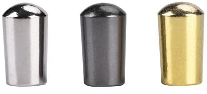 Bnineteenteam Gitarrenschalterkappe, 3-Wege-Kippschalter, 3-Wege-Kippkappe für LP-E-Gitarre (Silber, Schwarz, Gold, 4 mm) Musikinstrumentenzubehör
