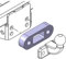 AHAKA - Placa de Distancia de 25 mm para Enganche de Remolque, Bola de Brida, Colgante, 90 mm, Chapa de separación para la colocación de la Bola de Brida, un Enganche de Remolque