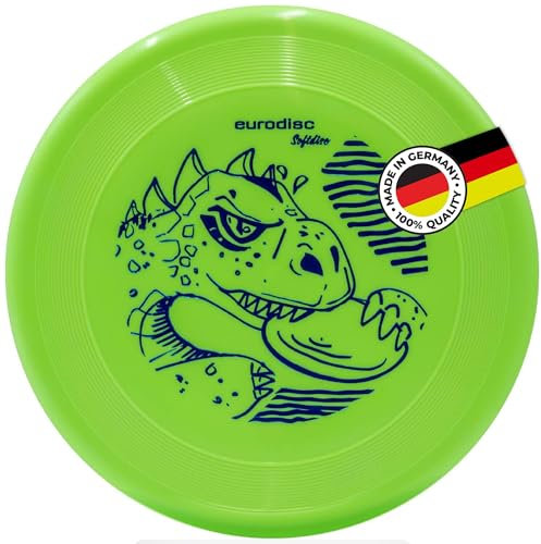 eurodisc 100g Soft Kinder Frisbee Flexible Sportflugscheibe leicht zu Werfen (GRÜN)