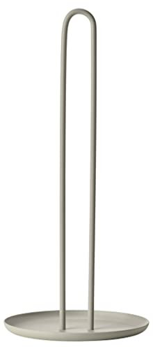 Zone Denmark Singles Küchenrollenhalter Stehend, Küchenpapierhalter aus Metall, Durchm. 14,5 cm, Höhe 32 cm, Mud