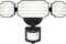 LEPOWER 45W LED Security Lights Motion Sensor Floodlight, 4500LM, 5000K, IP65 Waterproof, 3 Heads, Black, Outdoor, Garage, Patio, Yard