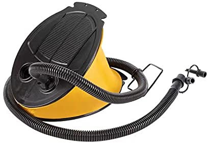 Tumez Portable Pedal Air Pump, Bellows Foot Pump for Inflatable Boat, Swimming Ring, Air Mattress Bed, Beach Ball, Yellow