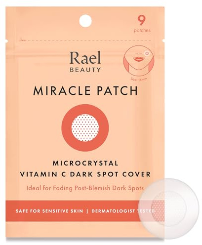 Rael Miracle Anti-Pickel Patch Microcrystal mit Vitamin C (9 Stück) | Korean Skincare, Microneedling-Pflaster gegen Post-Akne-Pigmentflecken, Glutathion, Hydrokolloid, Vegan, Tierversuchsfrei