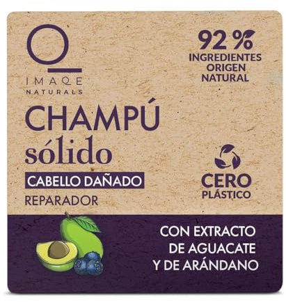 DIA IMAQE Naturals champú sólido reparador con aguacate y arándanos 60 gr