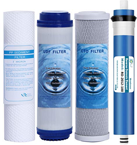 HUINING Wasserfilter-Set, Ersatz-Kartusche, 25,4 x 6,3 cm, 5 Mikron für alle Heim-RO-Systeme, jede Standard-RO-Einheit und Wasserfiltersystem unter der Spüle (100GPD)
