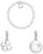 THOMAS SABO Silberarmband für Charms + Anhänger Kleeblatt Charm Club + Anhänger Pusteblume Wishes Come True 925 Sterling Silber