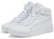 PUMA Carina 2.0 Mid Jr, Scarpe da Ginnastica, White White Silver, 37 EU