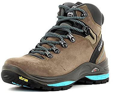 Grisport Damenschuhe Terrain Trekking- und Wanderstiefel aus hochwertigem Leder, Membrankonstruktion, Virbram-Sohle Braun (V56), EU 40