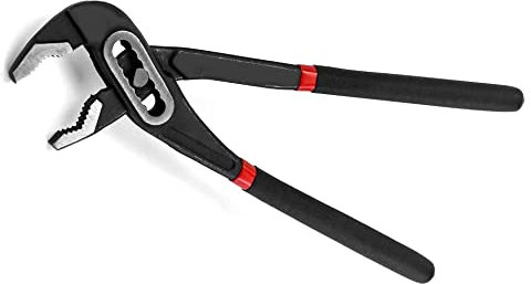 QWORK® Pinza a Pappagallo, 250 mm, Larghezza Massima di Apertura 85 mm, Con Impugnature in Gomma Antiscivolo