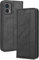 HAOYE Coque pour Motorola Moto Edge 30 Neo/Edge 30 Lite, Cuir Etui Premium PU + TPU Housse Folio Flip Case, Cover Portefeuille ave ID Carte de Crédit Slot Fermeture Magnétique, Noir