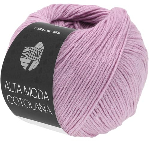 LANA GROSSA Alta Moda Cotolana | Edles Kettengarn aus 45% Schurwolle (Merino superwash), 45% Pima Baumwolle & 10% Polyamid| 50g Wolle zum Stricken & Häkeln | 150m Garn FB 42