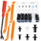 PHYLES Rivetti in Plastica per Auto, 125PCS Clip di Fissaggio Auto Universali Carrozzeria Kit per Interni Auto Pannello Paraurti Porta, con Strumenti Rimozione Fissaggio