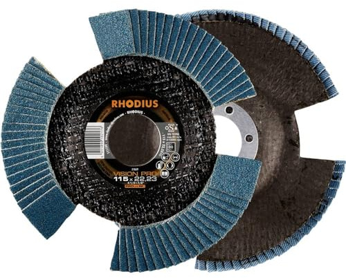RHODIUS PROline VISION PRO Fächerschleifscheibe 115 x 22,23 mm K80 5 Stk
