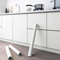 Self Adhesive White Wallpaper 60x300cm Sticky Back Plastic Roll Peel and Stick Wallpaper Skin Touch Feeling Vinyl Thicken Waterproof Matte Contact Paper Covering Removable Film for Wall and Furniture