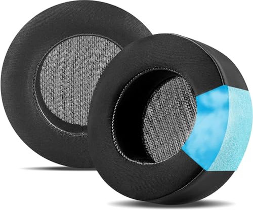 Upgraded Replacement Ear Pads Cushion for Corsair Virtuoso RGB Wireless SE XT Gaming Headset, Premium Fabric, Softer Memory Foam, Added Thicknes (Cooling-Gel)