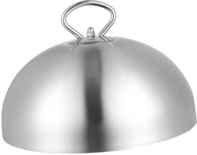 PRETYZOOM dampfender Deckel Butter-Dessert-Abdeckung runde Tellerkuppel Braten Käse Bratpfanne Backformen Küchengerät Geschirrdeckel drinnen Grill Stahlplatte Kuchen