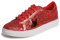 Feversole Women's Featured PU Leather Lace Up Star Sneaker,Stella Sneakers Stringate in Pelle PU da Donna Stella Rosso 38 EU