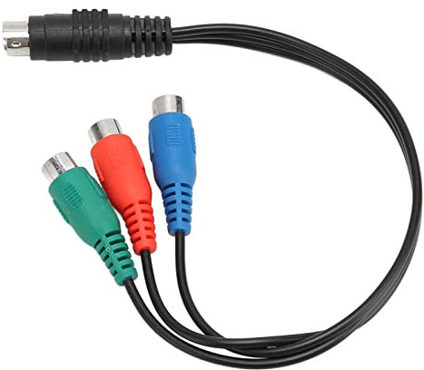Tbest E7-Pin-M-auf-3-Buchsenkabel, Video-7-Pin-auf-AV-Kabel, Video-7-Pin-auf-3-Kabel, Sound-A-Kabel, S-Video-7-Pin-M-auf-3-Buchsenkabel, Hochpräzises 7-Pin-auf-AV-Kabel, Sound-A-Kabel,