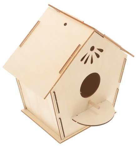 HANABASS Vogelhausspielzeug Aus Holz Vogelhaus Zeichnen Dekoratives Bastelspielzeug Zum Malen Unlackiertes Malmaterial Aus Holz Selber Bauen Hölzern