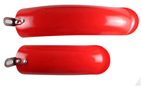 Parafanghi Anteriori e Posteriori Regolabili per Bici, 12/14 Pollici 412 Bici Pieghevole Compatibile con da HON/FN HON Mini parafanghi Bicicletta Pieghevole Accessori pratici Argento/Bianco/Nero/Ros