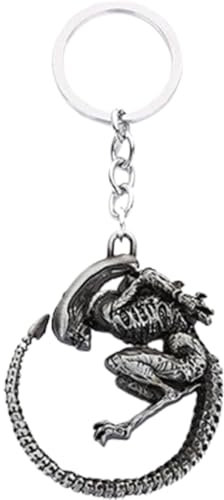 Porte-clés Alien en métal, porte-clés Alien pour | Porte-clés de nouveauté en métal | Porte-clés décoratif de nouveauté soigneusement sculpté pour les décorations de voiture ou les objets de collectio