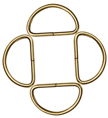 SEWACC 100stücke Metall D-ringe Halbrund Taschenringe D-schnallen Zubehör Für Gepäck Kleidung Rucksack Gürtel Bronze