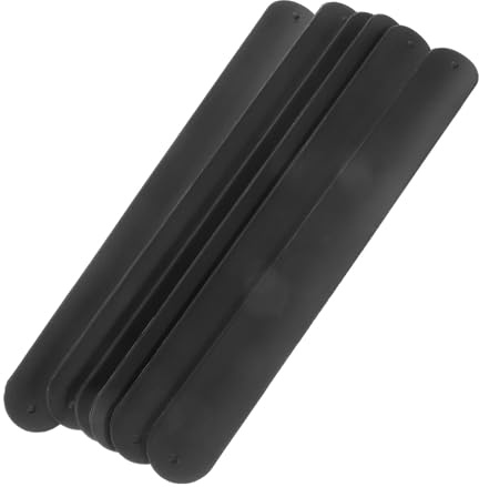 BESTonZON 12Pcs Black Silicone Slap Bracelets Blank Snap Bands for Custom Projects Flexible Wristbands for Party Favors