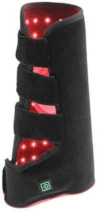 FXNFXLA Rotlichttherapie Für Pferde Bei Schmerzen in Den Pferdebeinen, Infrarot-Pferdepflegegamaschen, Tragbare Kabellose LED-Lichttherapie Für Die Pferdebeine (1 Stück)