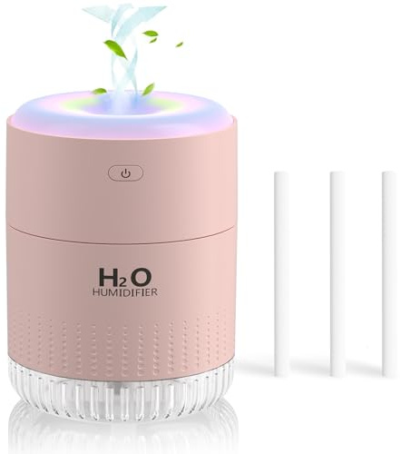 SZO Mini humidificateur coloré, humidificateur rechargeable par USB, 4 modes, super silencieux, humidificateurs pour chambre à coucher, convient pour voyage, bureau, famille - vert