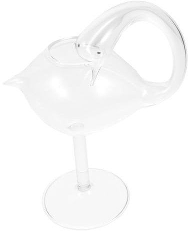 Mobestech Verre à Cocktail Forme De Cygne Verre à Vin Pour Bar Pub Avec Paille Pour Mojitos Et Martinis