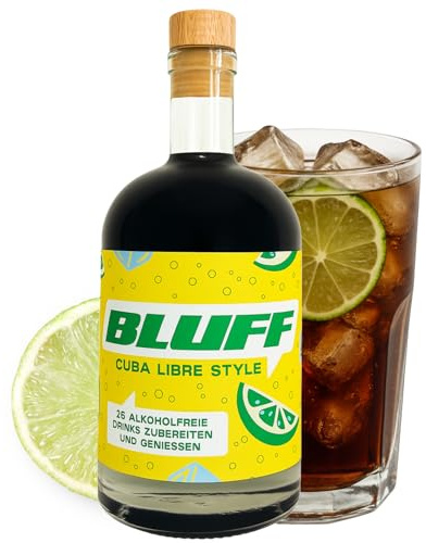 BLUFF Cuba Libre alkoholfrei I Cocktail-Sirup für 25 Virgin-Rum-Cola Drinks