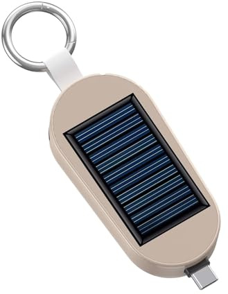 Cargador de reloj inalámbrico, cargadores solares tipo C, colgante de banco de habilidades solares, kit de carga de bolsillo, mini banco de capacidad ligero de 3000 mAh para móvil, reloj inteligente
