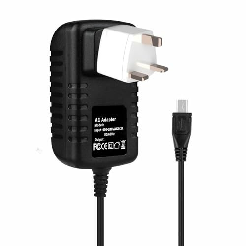 Mixctod Micro USB 5V 2A AC/DC Adapter for External Battery Pack Portable Power Bank 5VDC 2000mA Power Supply Cord Wall Home Charger Mains PSU (5 FT Cable)
