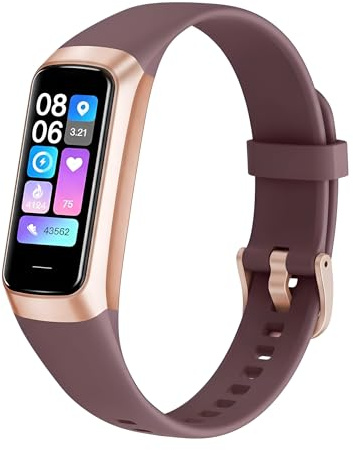 KAVIONS Health Fitness Tracker Smart Watch with 24/7 Heart Rate, Sleep Monitor, AMOLED Touch Color Screen,Step Counter for Men Women Activity Trackers IP68 Water Resistant Compatible with iOS Android