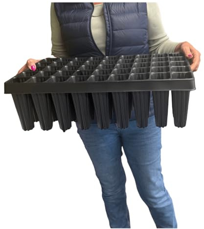 Gardening Naturally 45 Cell Root Trainer Deep Seed Tray for Vegetable Tree and Shrub Seedling Propagation Tap Root Growing Tray L53 x W30 x H15.7 cm