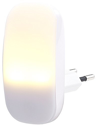 Lunartec Nachtlampe: Kompaktes LED-Steckdosen-Nachtlicht, Dämmerungssensor, 1 lm, 0,25 Watt (Kinderlicht, Nachtlicht Lumen, Badezimmer)