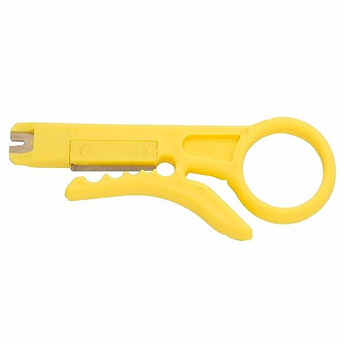 PremiumX Abisolierer XCon CS-5 Universal Kabel Abisolier-Werkzeug CAT 5 6 7 RG 59/6 Telefonkabel Kabelwerkzeug Entmanteler