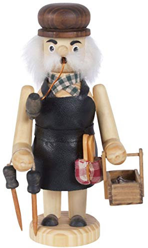 OBC Räuchermännchen Schuster Natur-braun, 18 cm, Dekofigur handbemalt im Kunsthandwerks-Stil/Räuchermann/Räucherfigur aus Holz