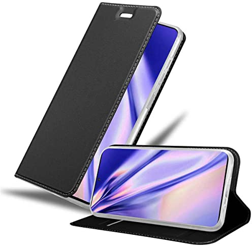 Cadorabo Hülle kompatibel mit Samsung Galaxy S20 aus Premium Kunst Leder Flip Klappbare Stoßfeste Magnetische [Standfunktion] [Kartenfächern] Cover Hülle für Galaxy S20 Tasche in Schwarz