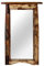 Woodkings® Holz Spiegel Fenster Design 45x68 recyceltes Altholz mit Ablage Vintage rustikal Möbel Badezimmerspiegel Flurspiegel