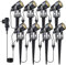 GEEDIAR Gartenleuchte, 8 Stücke Gartenstrahler Warmweiß COB LED Gartenleuchten mit Erdspieß IP65 Wasserdicht LED Gartenstrahler mit Stecker für Außen Garten Rasen