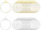 ALEXCRAFT Ohrringe Selber Machen Set Creolen Diy Weinglas Anhänger Charme Ringe Ohrringe Glasmarkierer Basteln für Weinglas Creolen Party DIY Schmuck Zubehö 100 Stück 25mm