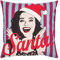 pad - Kissenhülle, Zierkissen, Kissen - Santa - mit Pop-Art Druck - 50 x 50 cm - ohne Füllung