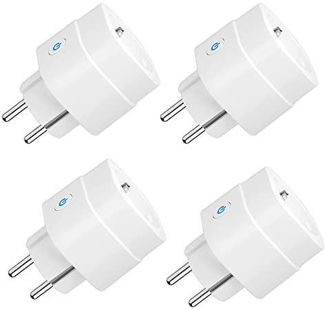 Jinvoo WiFi Smart Plug, presa radio con telecomando, nessun hub, compatibile con Amazon Alexa e Google Assistant-4 Pack